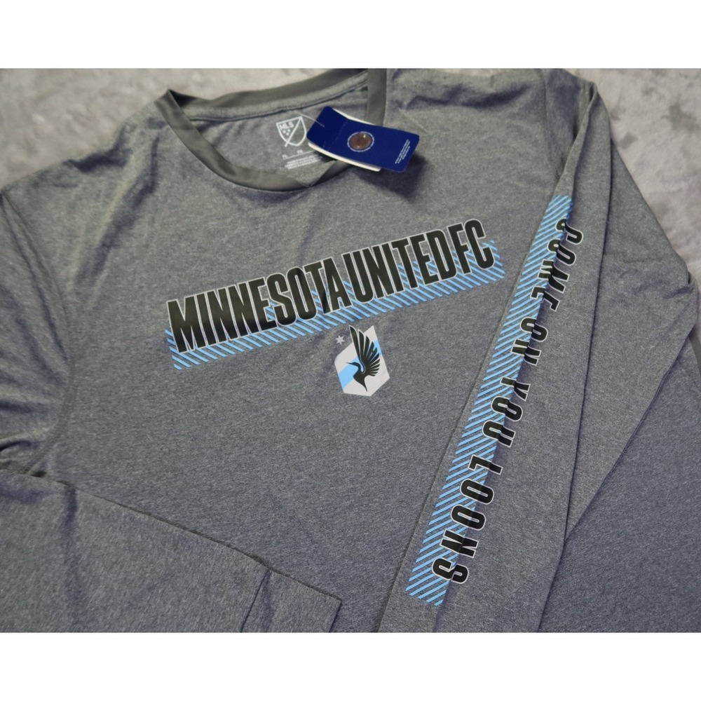 MLS Minnesota United FC Football Club Soccer Long Sleeve T Shirt Size‎ XL NWT